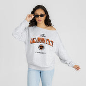 OKLAHOMA STATE COWBOYS OFFSIDES ENERGY RELAXED OFF-SHOULDER TOP