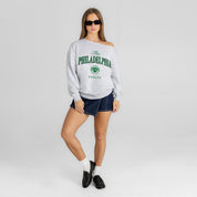 PHILADELPHIA EAGLES OFFSIDES ENERGY RELAXED OFF-SHOULDER TOP