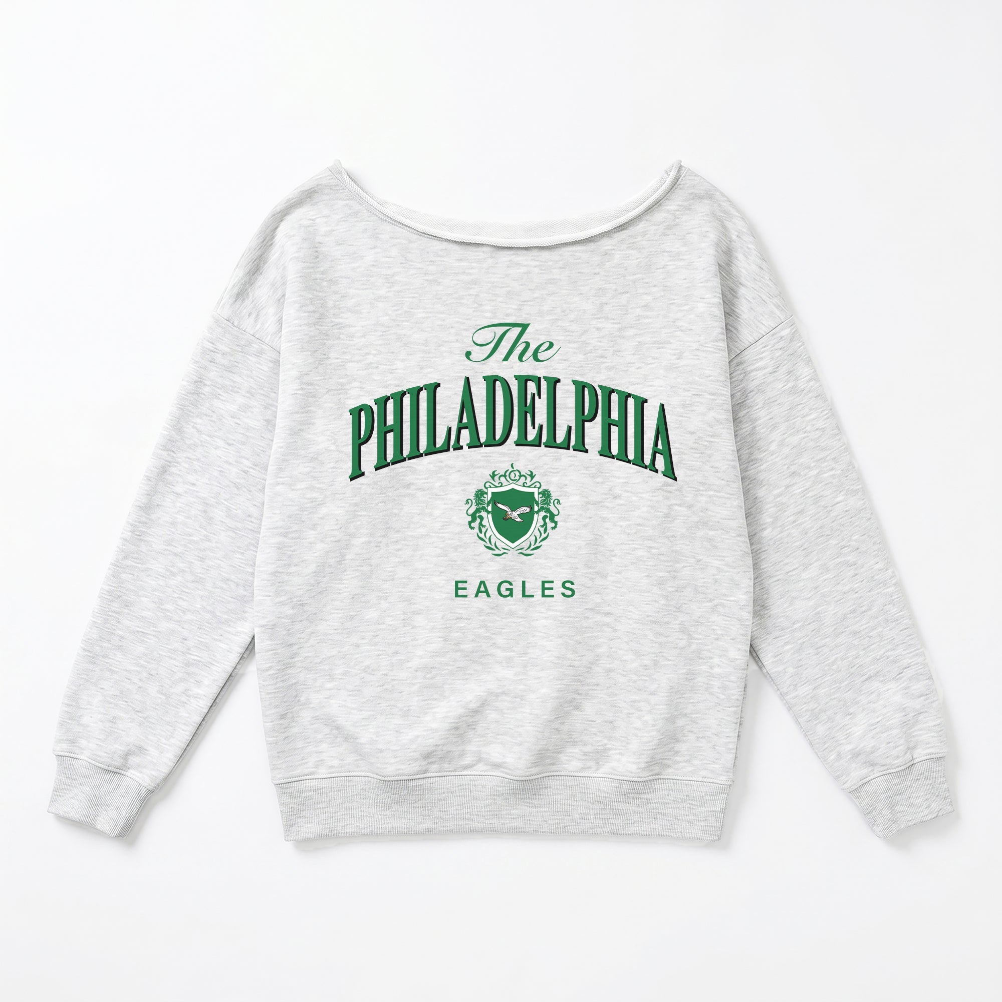 PHILADELPHIA EAGLES OFFSIDES ENERGY RELAXED OFF-SHOULDER TOP