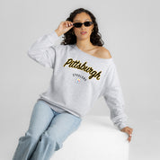 PITTSBURGH STEELERS LEGACY STANDARD RELAXED OFF-SHOULDER TOP