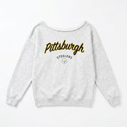 PITTSBURGH STEELERS LEGACY STANDARD RELAXED OFF-SHOULDER TOP