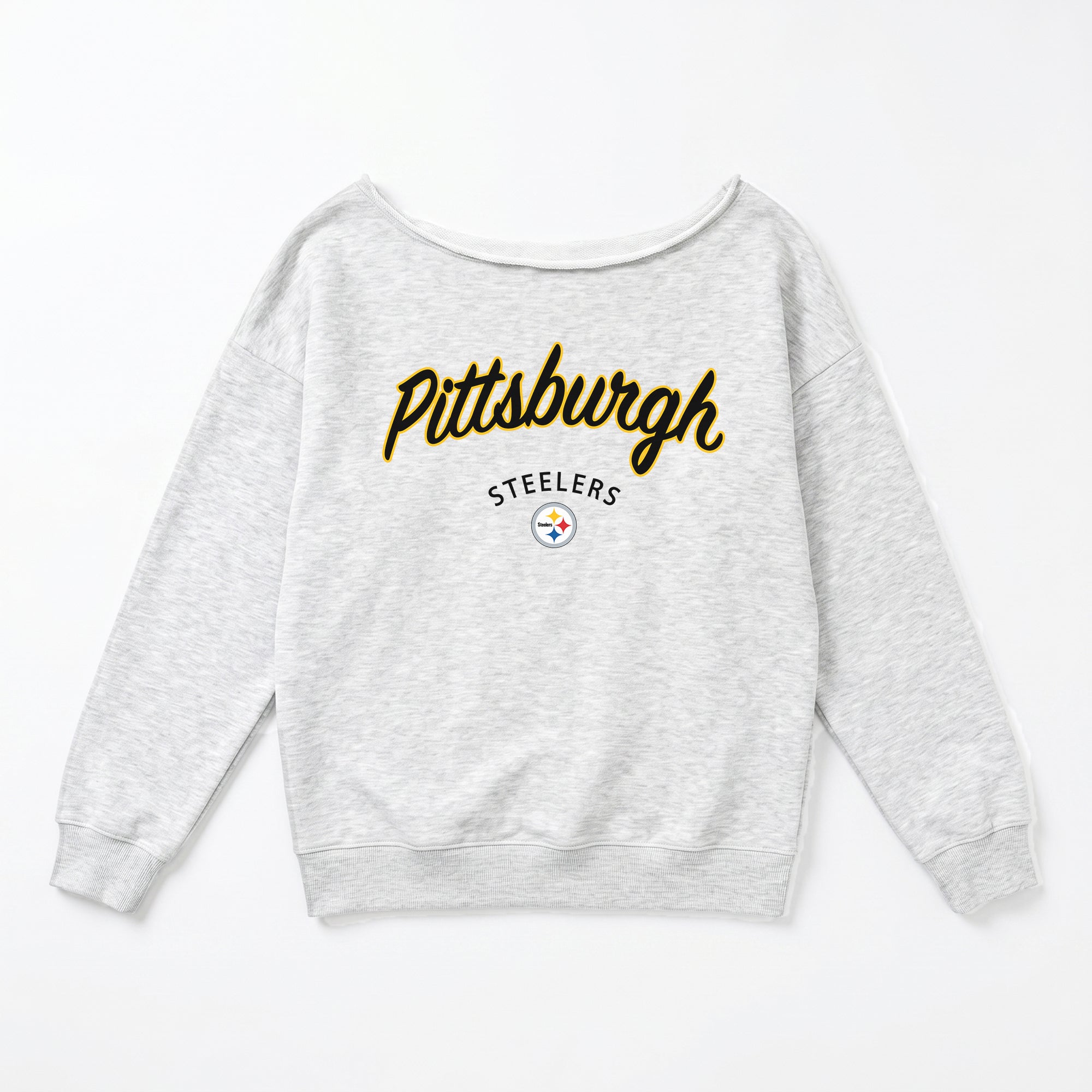 PITTSBURGH STEELERS LEGACY STANDARD RELAXED OFF-SHOULDER TOP