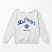 SEATTLE SEAHAWKS OFFSIDES ENERGY RELAXED OFF-SHOULDER TOP