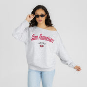 SAN FRANCISCO 49ERS LEGACY STANDARD RELAXED OFF-SHOULDER TOP