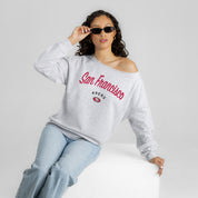 SAN FRANCISCO 49ERS LEGACY STANDARD RELAXED OFF-SHOULDER TOP