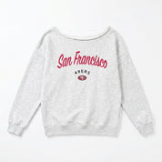 SAN FRANCISCO 49ERS LEGACY STANDARD RELAXED OFF-SHOULDER TOP