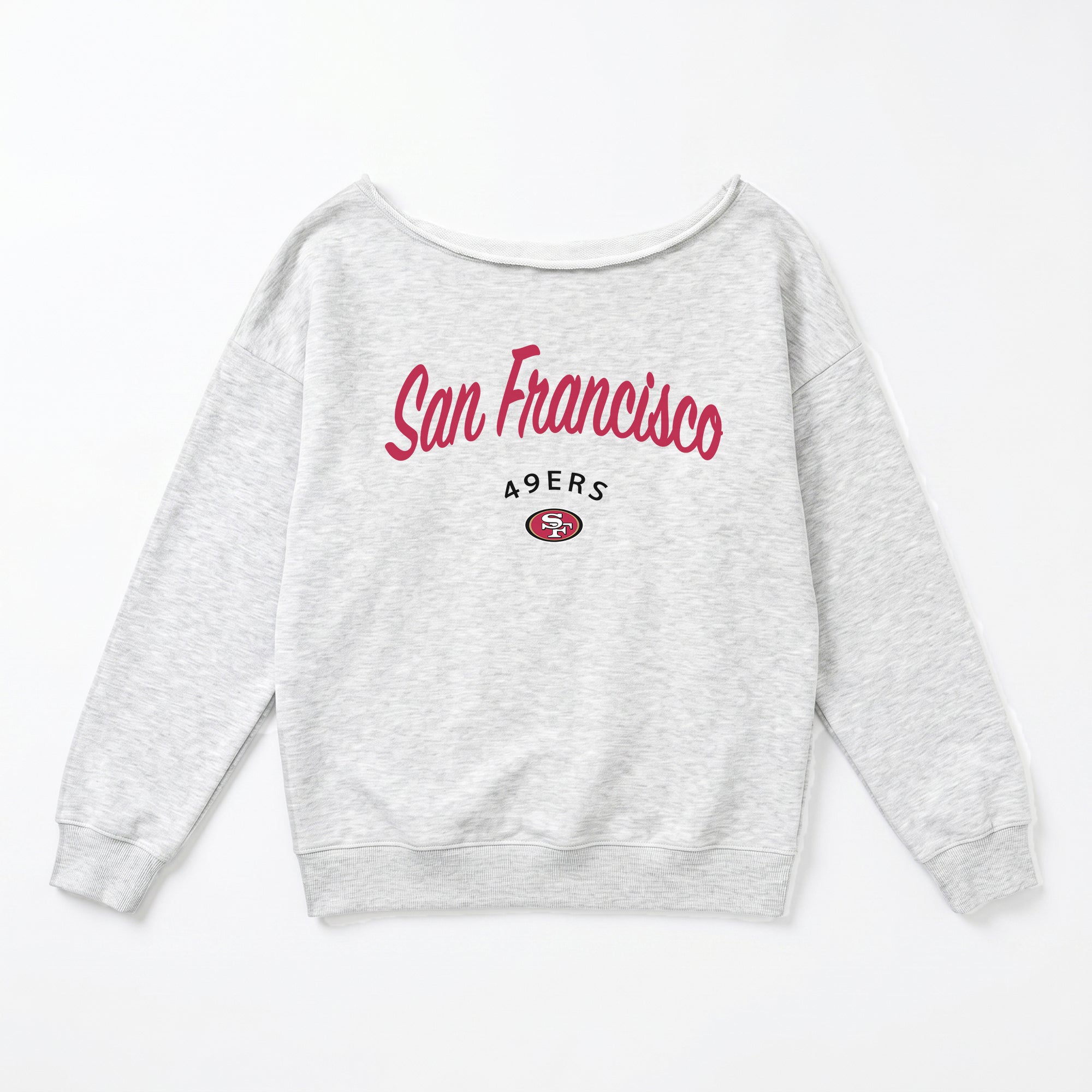 SAN FRANCISCO 49ERS LEGACY STANDARD RELAXED OFF-SHOULDER TOP
