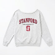 STANFORD CARDINAL OFFSIDES ENERGY RELAXED OFF-SHOULDER TOP
