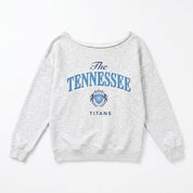 TENNESSEE TITANS OFFSIDES ENERGY RELAXED OFF-SHOULDER TOP