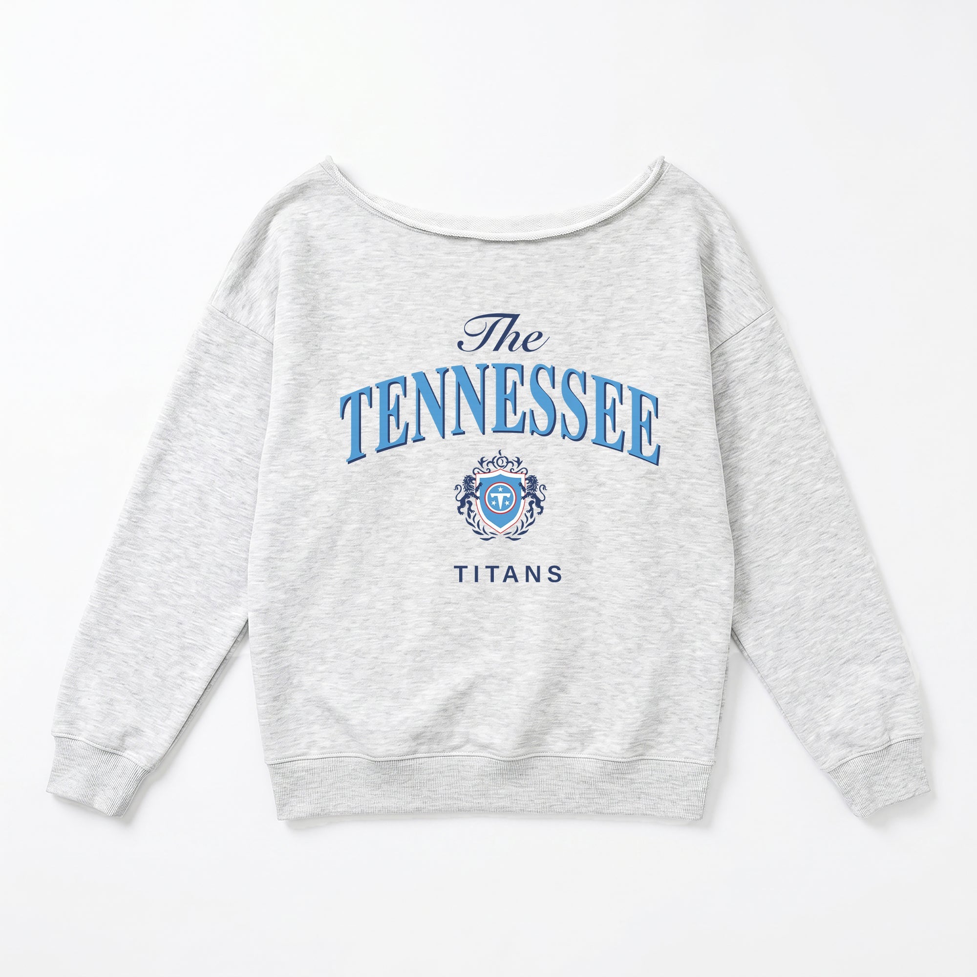 TENNESSEE TITANS OFFSIDES ENERGY RELAXED OFF-SHOULDER TOP
