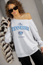 TENNESSEE TITANS OFFSIDES ENERGY RELAXED OFF-SHOULDER TOP