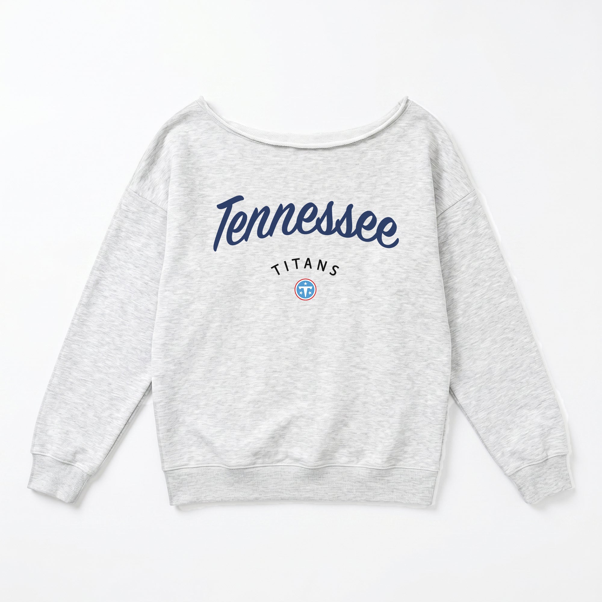TENNESSEE TITANS LEGACY STANDARD RELAXED OFF-SHOULDER TOP