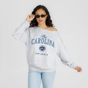 NORTH CAROLINA TAR HEELS OFFSIDES ENERGY RELAXED OFF-SHOULDER TOP