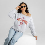 VIRGINIA TECH HOKIES OFFSIDES ENERGY RELAXED OFF-SHOULDER TOP