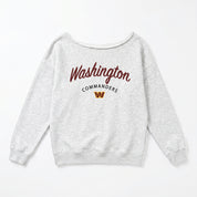 WASHINGTON COMMANDERS LEGACY STANDARD RELAXED OFF-SHOULDER TOP