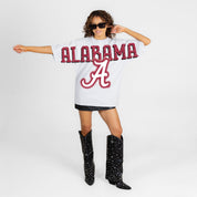 ALABAMA CRIMSON TIDE DRIP CULTURE RELAXED FIT CREWNECK TEE
