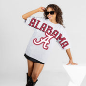 ALABAMA CRIMSON TIDE DRIP CULTURE RELAXED FIT CREWNECK TEE