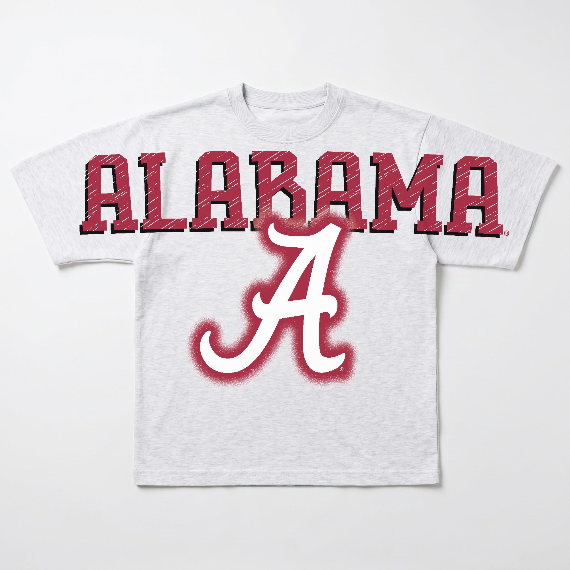 ALABAMA CRIMSON TIDE DRIP CULTURE RELAXED FIT CREWNECK TEE