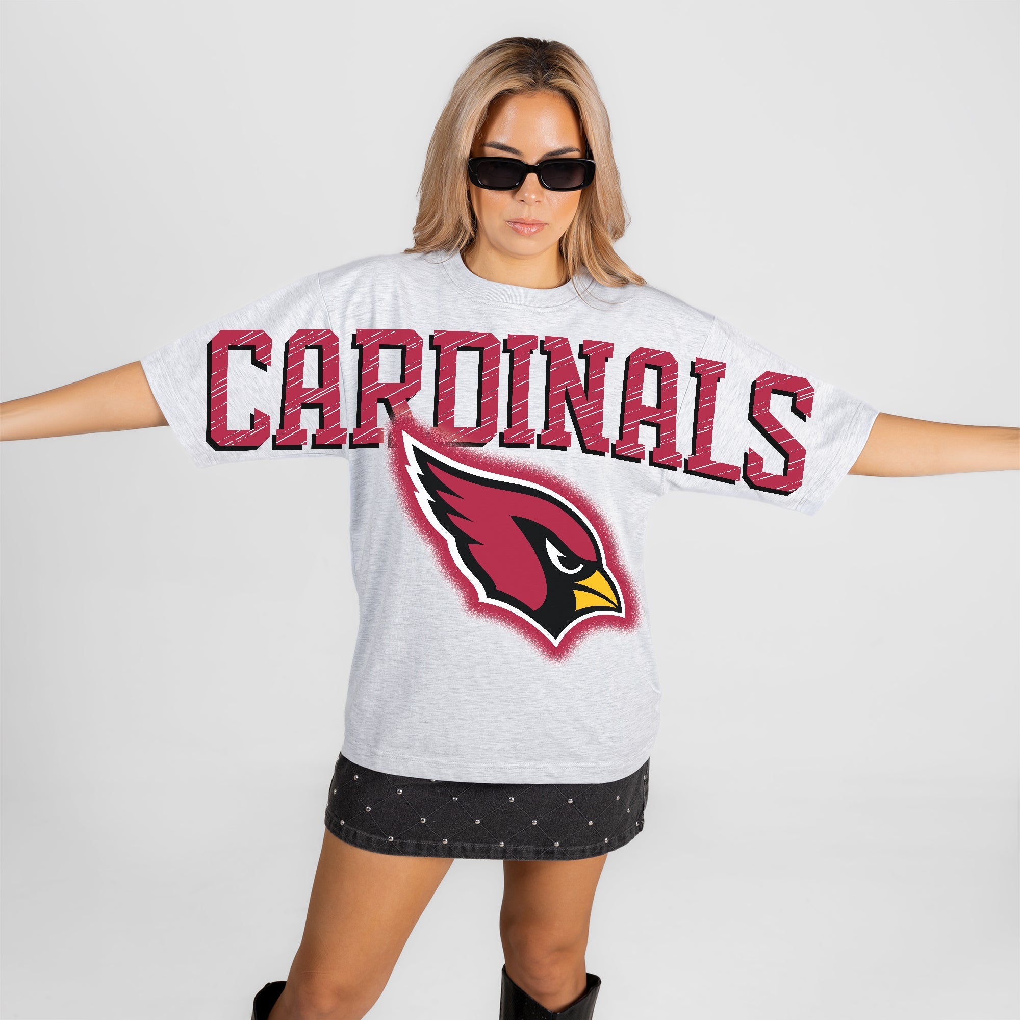 ARIZONA CARDINALS DRIP CULTURE RELAXED FIT CREWNECK TEE