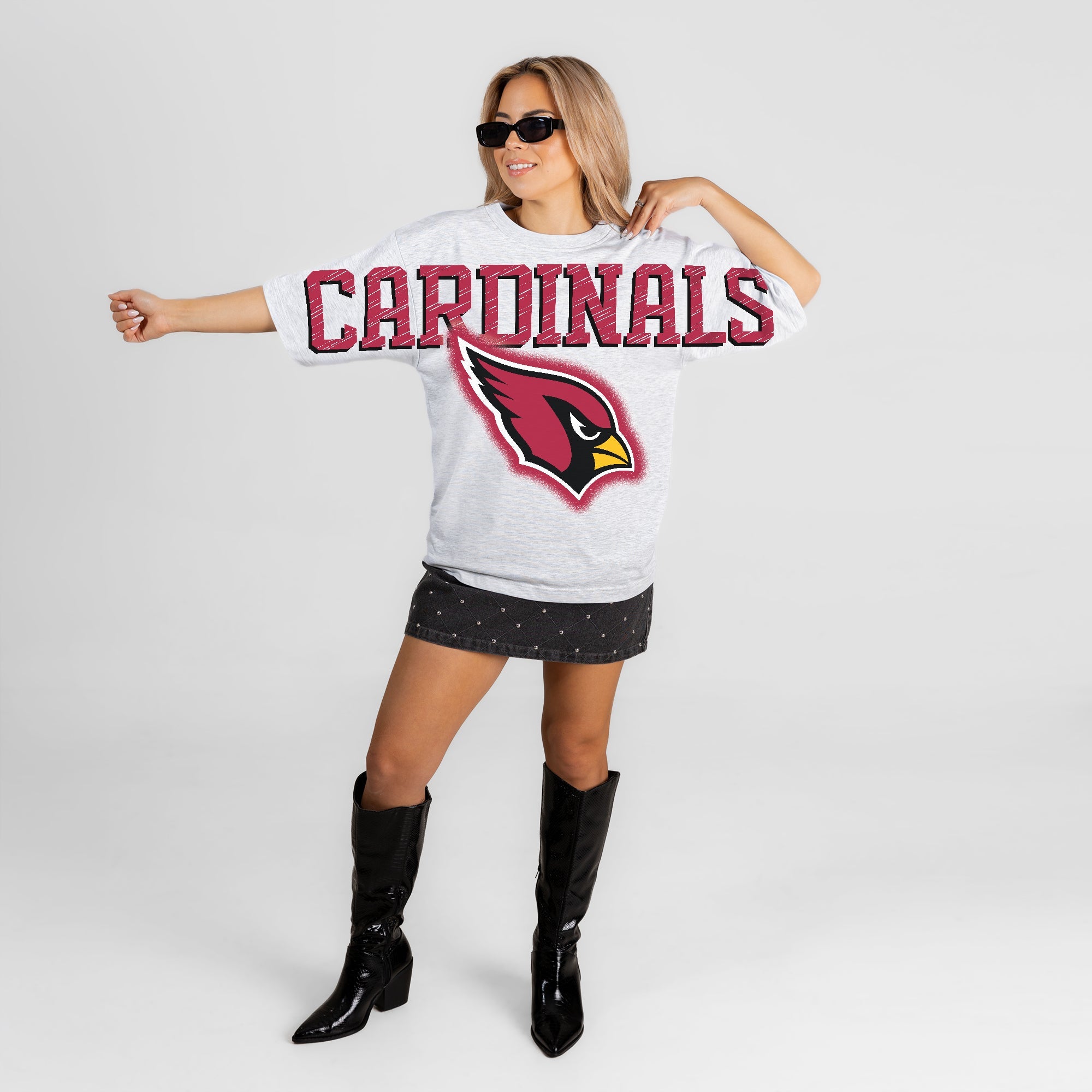 ARIZONA CARDINALS DRIP CULTURE RELAXED FIT CREWNECK TEE
