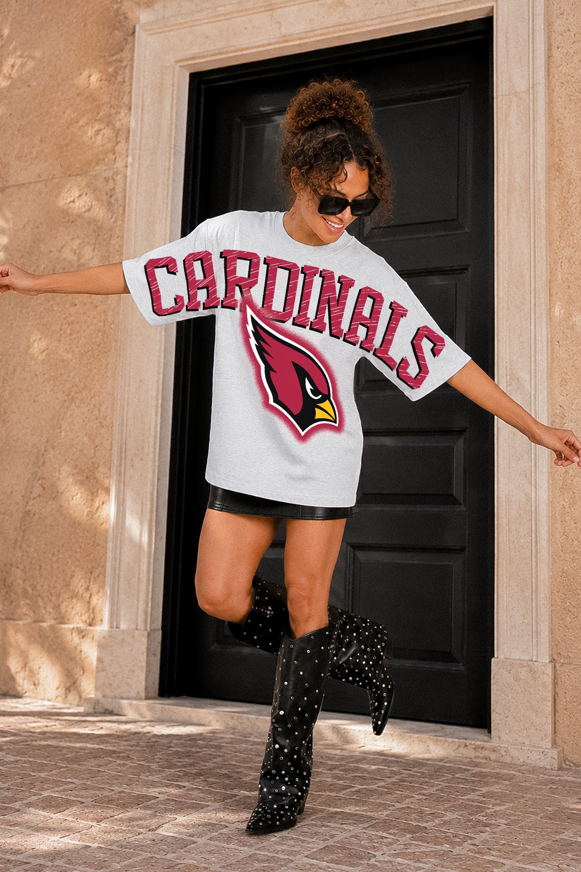 ARIZONA CARDINALS DRIP CULTURE RELAXED FIT CREWNECK TEE