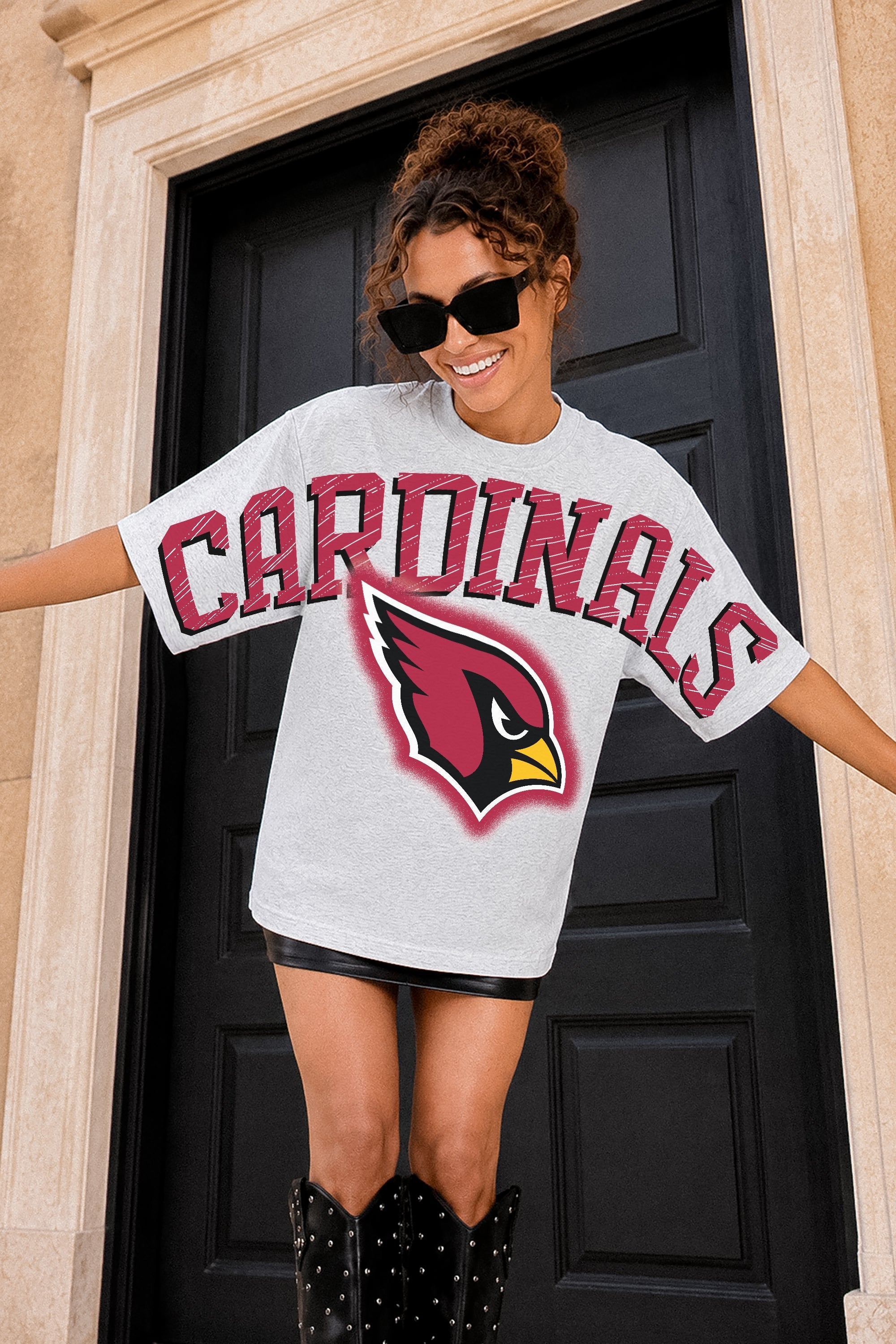 ARIZONA CARDINALS DRIP CULTURE RELAXED FIT CREWNECK TEE