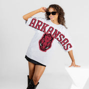 ARKANSAS RAZORBACKS DRIP CULTURE RELAXED FIT CREWNECK TEE
