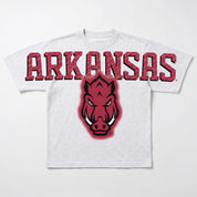 ARKANSAS RAZORBACKS DRIP CULTURE RELAXED FIT CREWNECK TEE