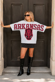 ARKANSAS RAZORBACKS DRIP CULTURE RELAXED FIT CREWNECK TEE