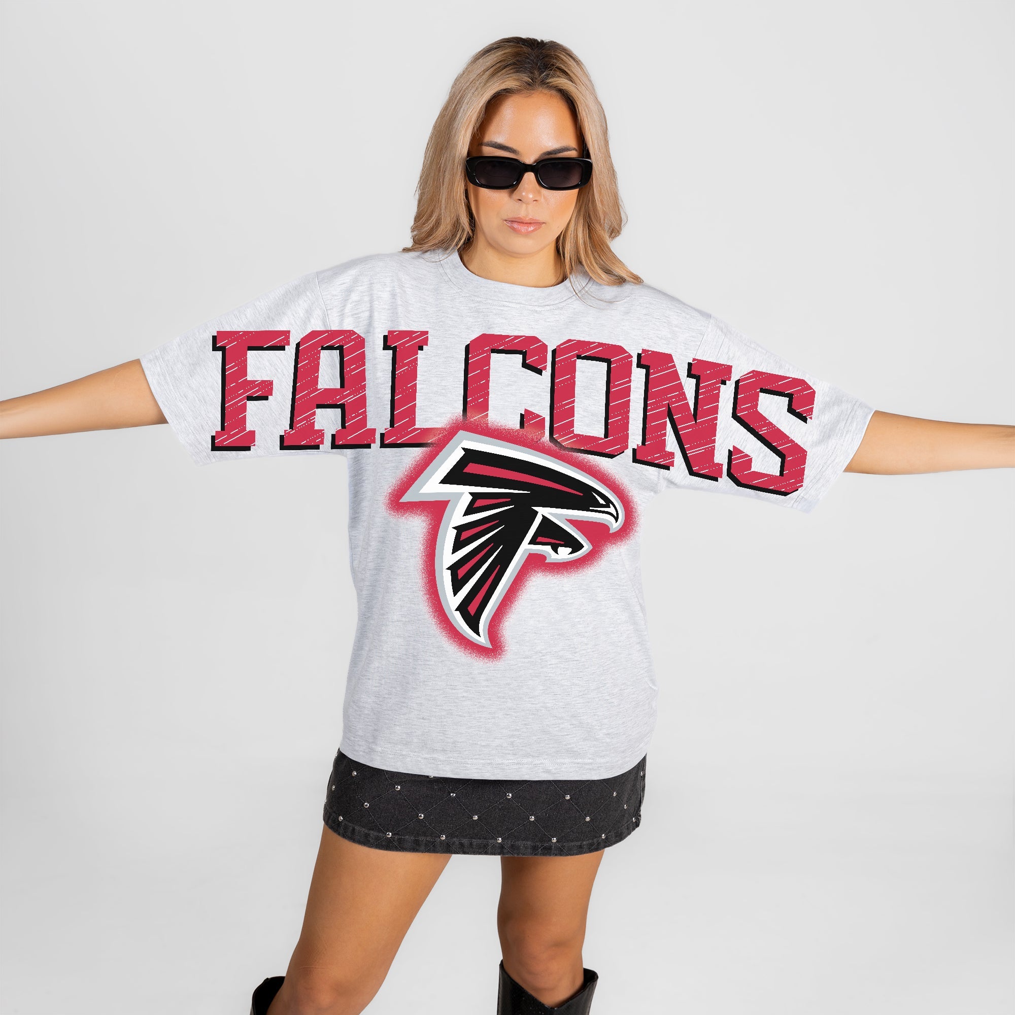 ATLANTA FALCONS DRIP CULTURE RELAXED FIT CREWNECK TEE