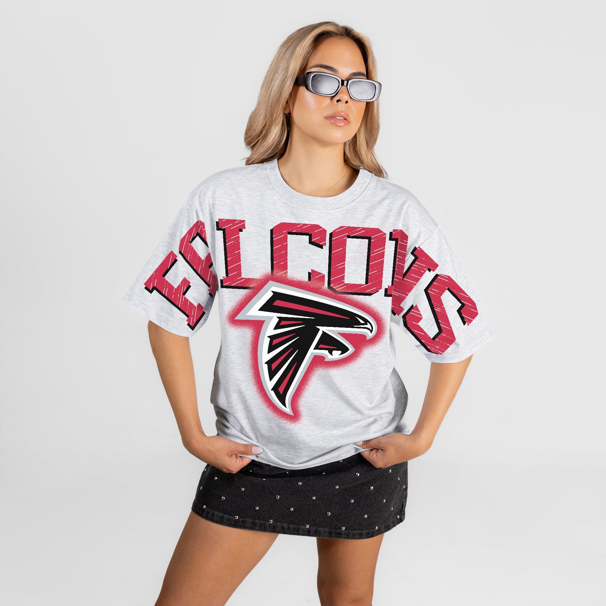 ATLANTA FALCONS DRIP CULTURE RELAXED FIT CREWNECK TEE
