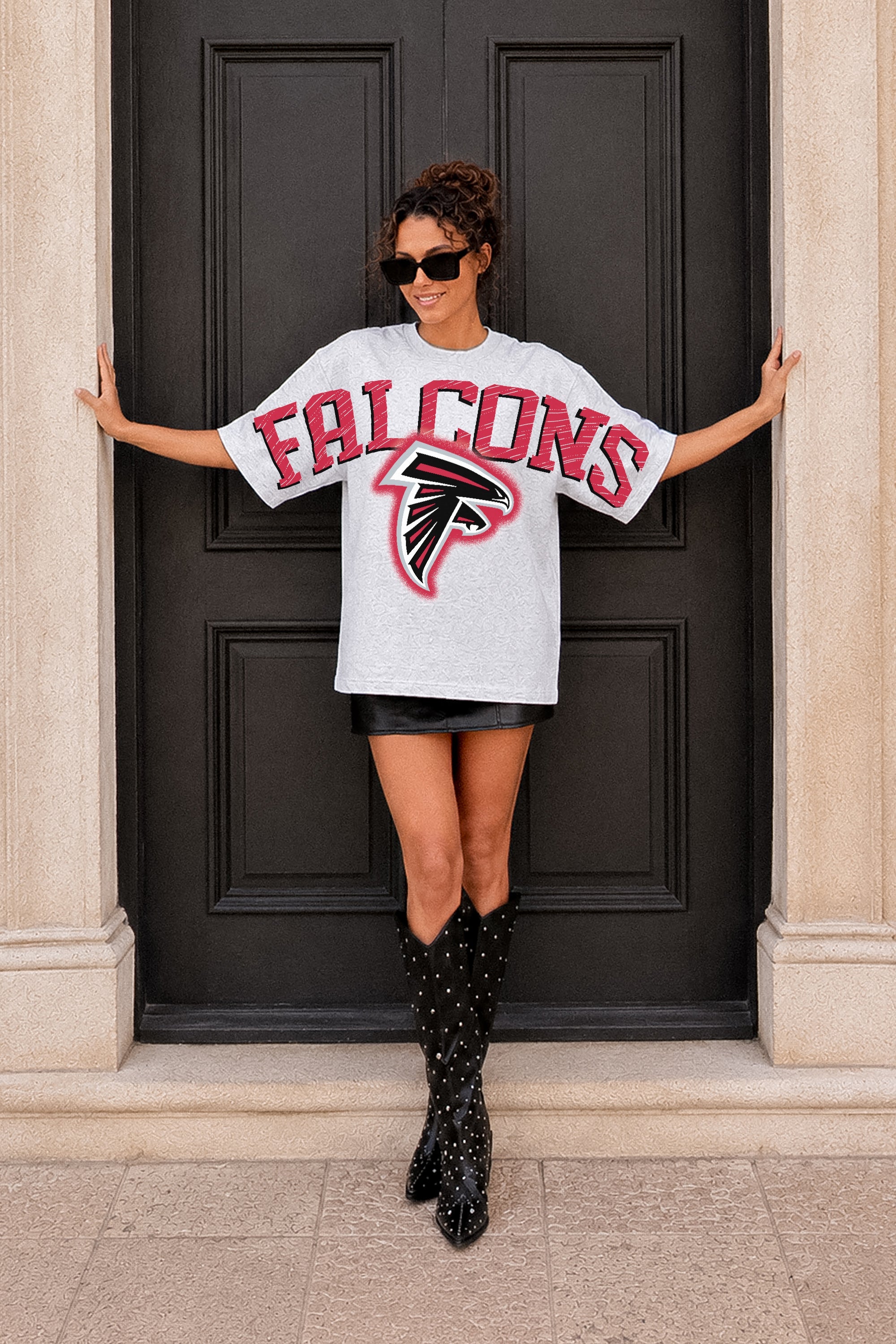 ATLANTA FALCONS DRIP CULTURE RELAXED FIT CREWNECK TEE