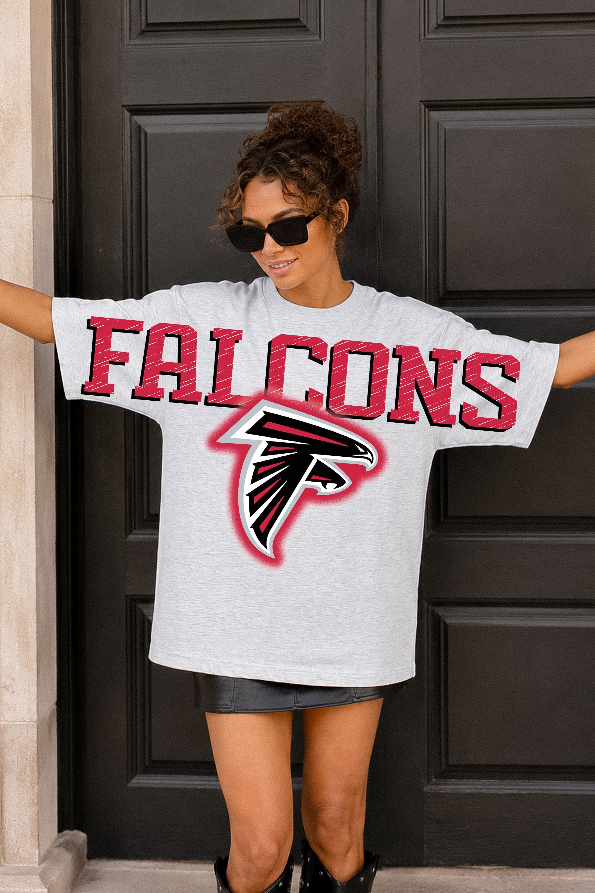 ATLANTA FALCONS DRIP CULTURE RELAXED FIT CREWNECK TEE