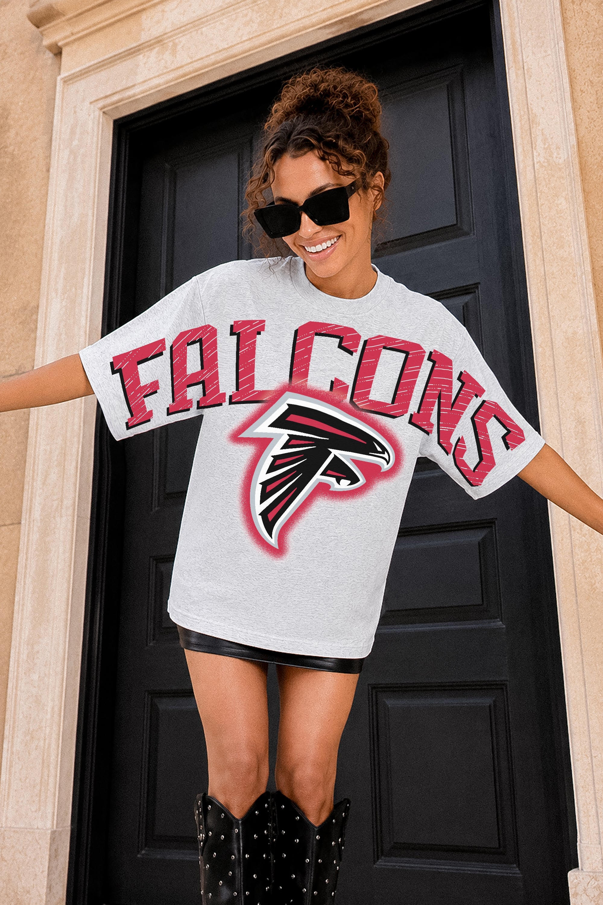 ATLANTA FALCONS DRIP CULTURE RELAXED FIT CREWNECK TEE