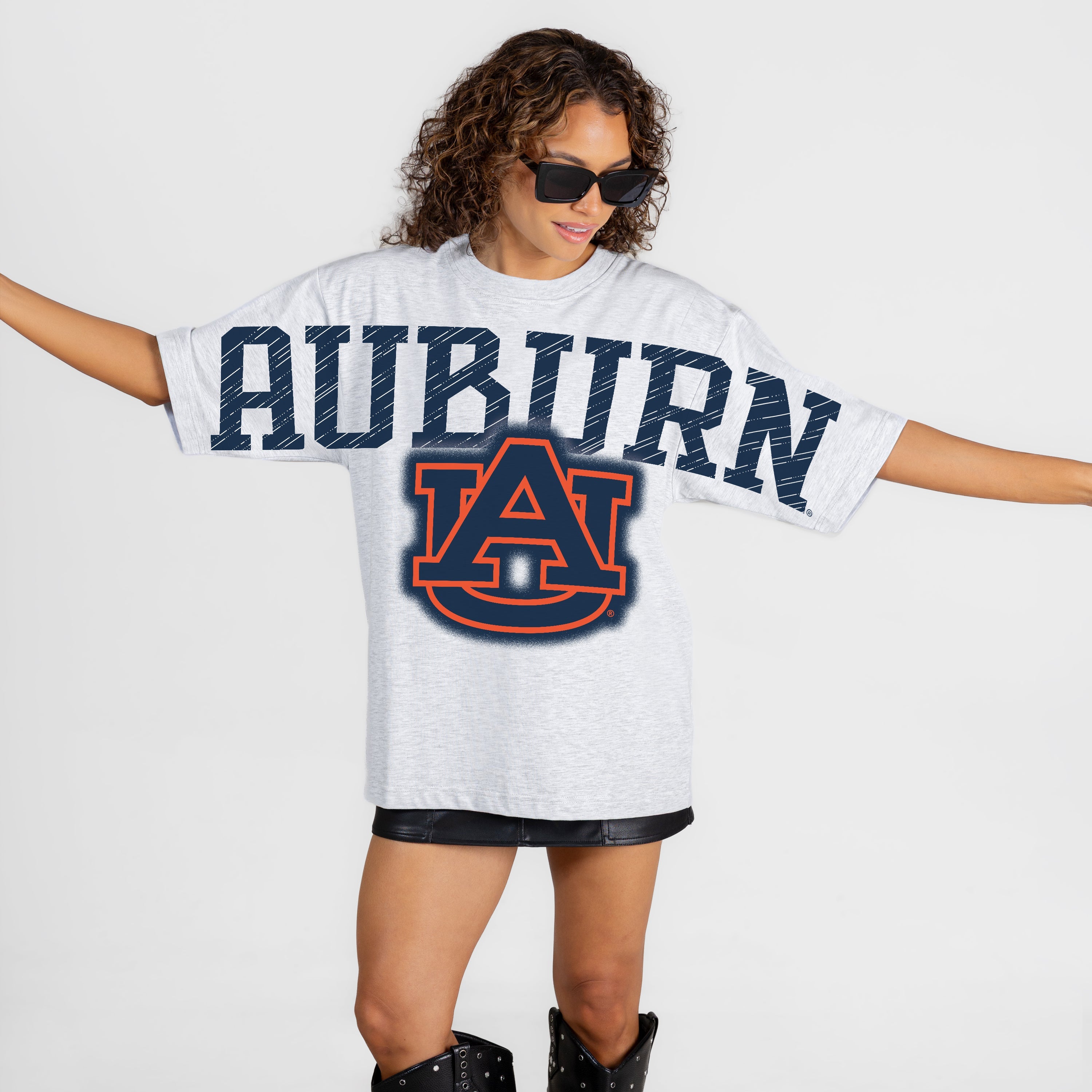 AUBURN TIGERS DRIP CULTURE RELAXED FIT CREWNECK TEE