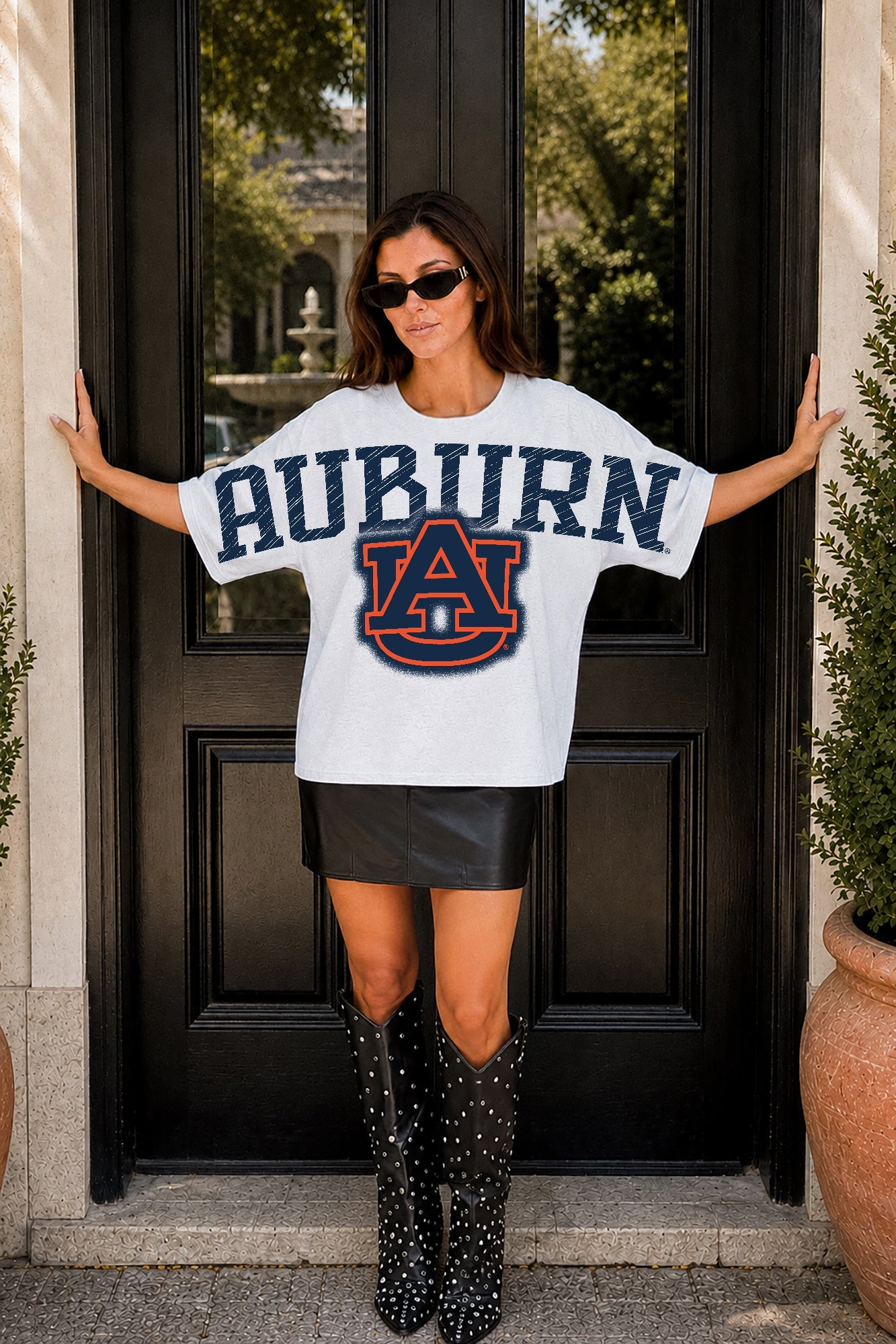 AUBURN TIGERS DRIP CULTURE RELAXED FIT CREWNECK TEE