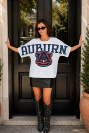 AUBURN TIGERS DRIP CULTURE RELAXED FIT CREWNECK TEE