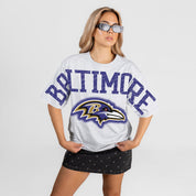 BALTIMORE RAVENS DRIP CULTURE RELAXED FIT CREWNECK TEE