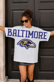 BALTIMORE RAVENS DRIP CULTURE RELAXED FIT CREWNECK TEE