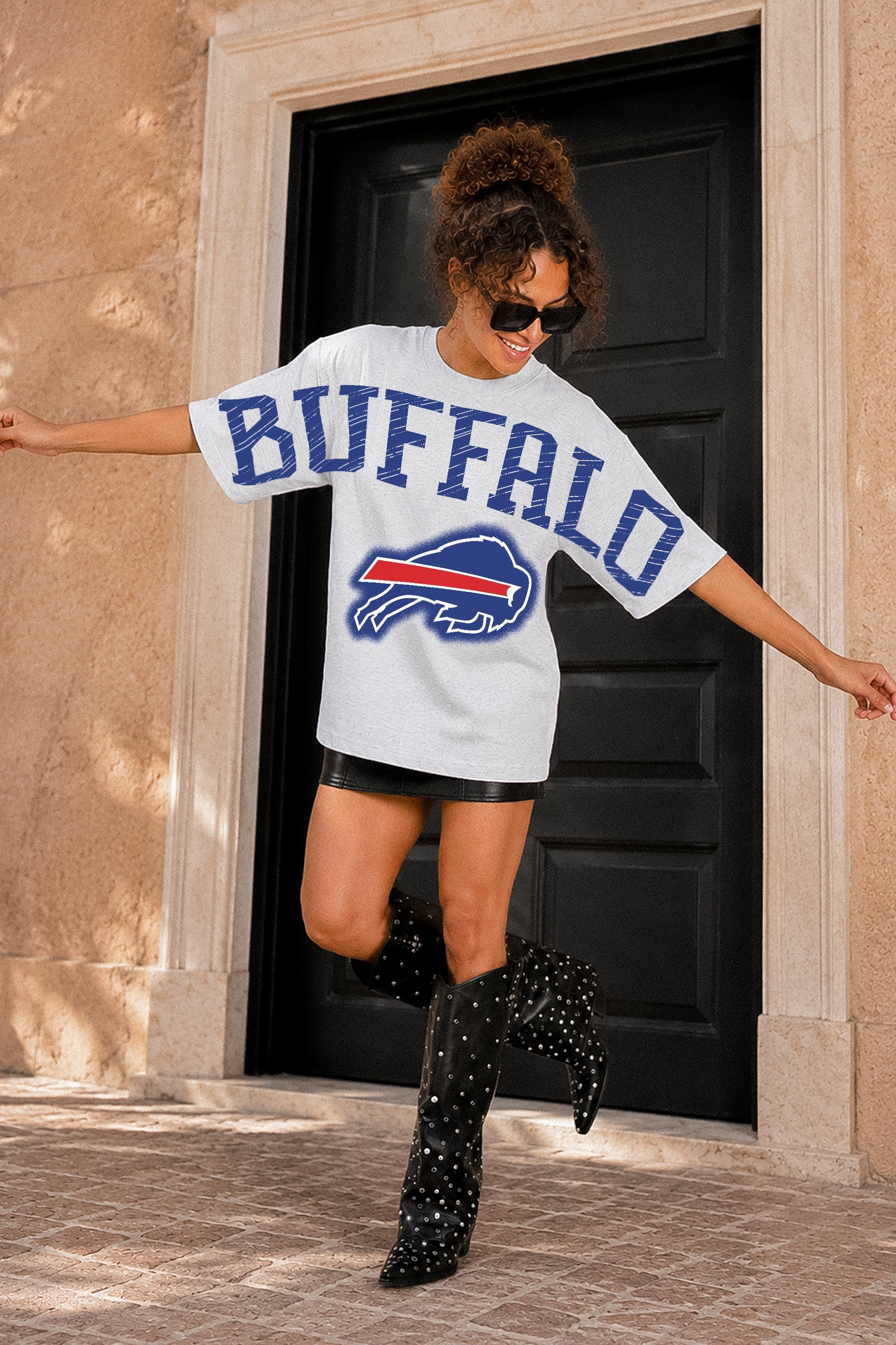 BUFFALO BILLS DRIP CULTURE RELAXED FIT CREWNECK TEE