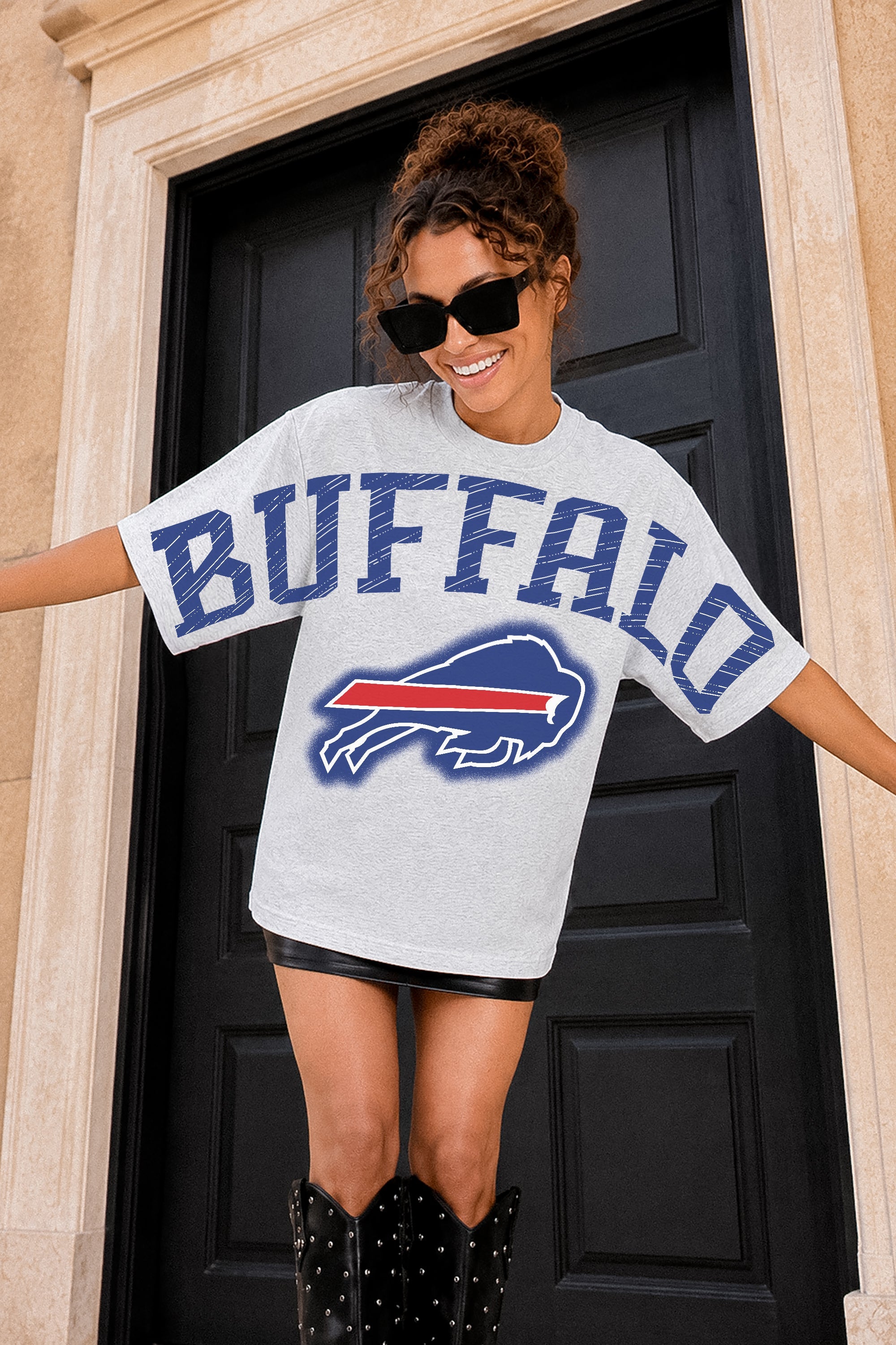 BUFFALO BILLS DRIP CULTURE RELAXED FIT CREWNECK TEE