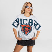 CHICAGO BEARS DRIP CULTURE RELAXED FIT CREWNECK TEE