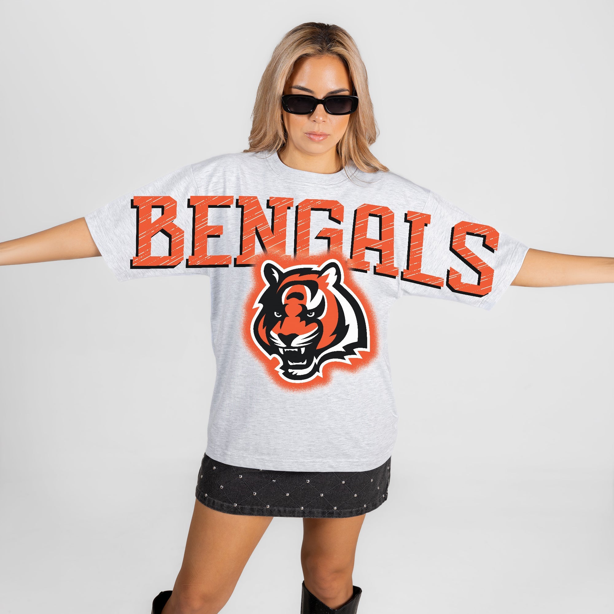 CINCINNATI BENGALS DRIP CULTURE RELAXED FIT CREWNECK TEE
