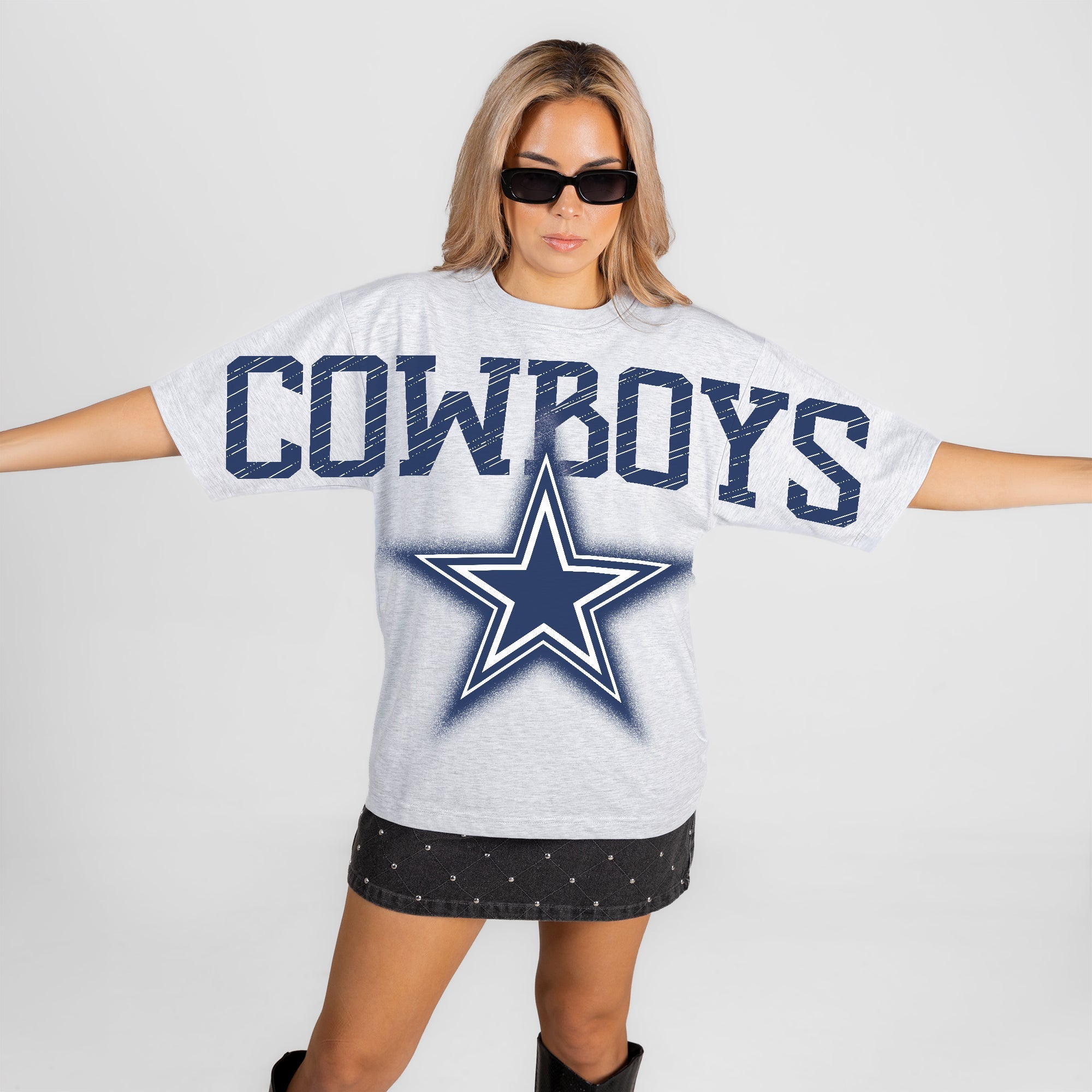 DALLAS COWBOYS DRIP CULTURE RELAXED FIT CREWNECK TEE