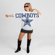 DALLAS COWBOYS DRIP CULTURE RELAXED FIT CREWNECK TEE