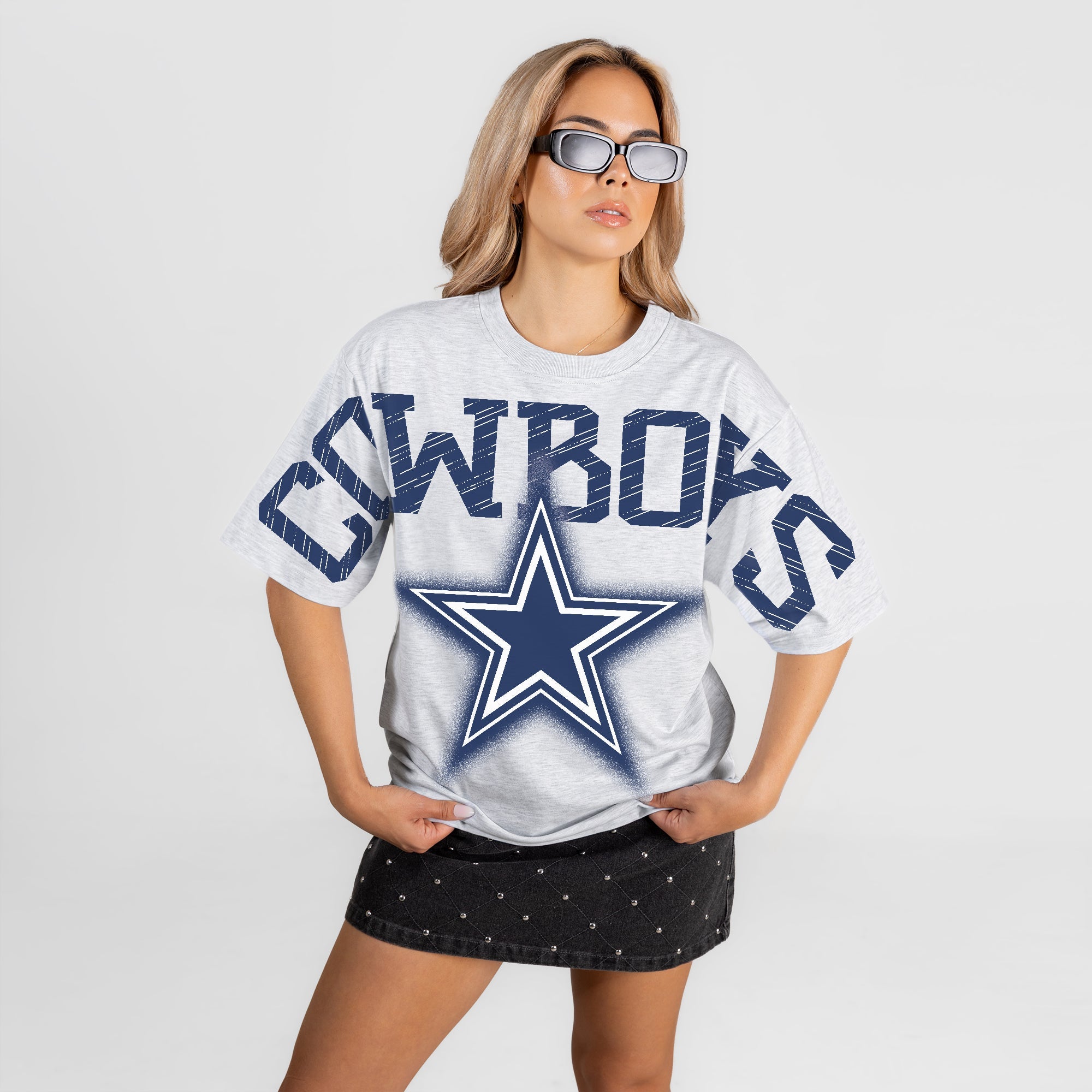 DALLAS COWBOYS DRIP CULTURE RELAXED FIT CREWNECK TEE