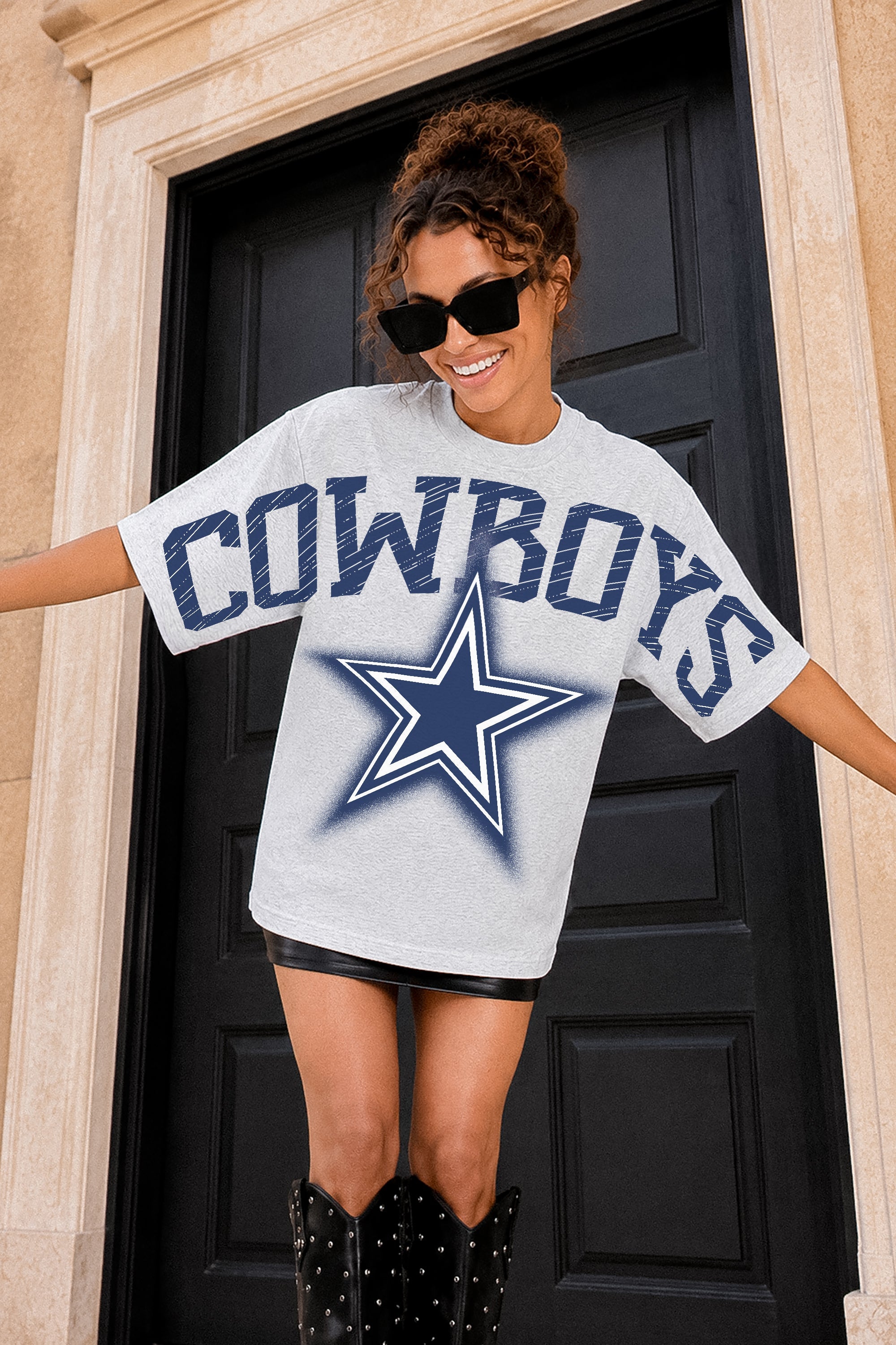 DALLAS COWBOYS DRIP CULTURE RELAXED FIT CREWNECK TEE