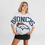 DENVER BRONCOS DRIP CULTURE RELAXED FIT CREWNECK TEE