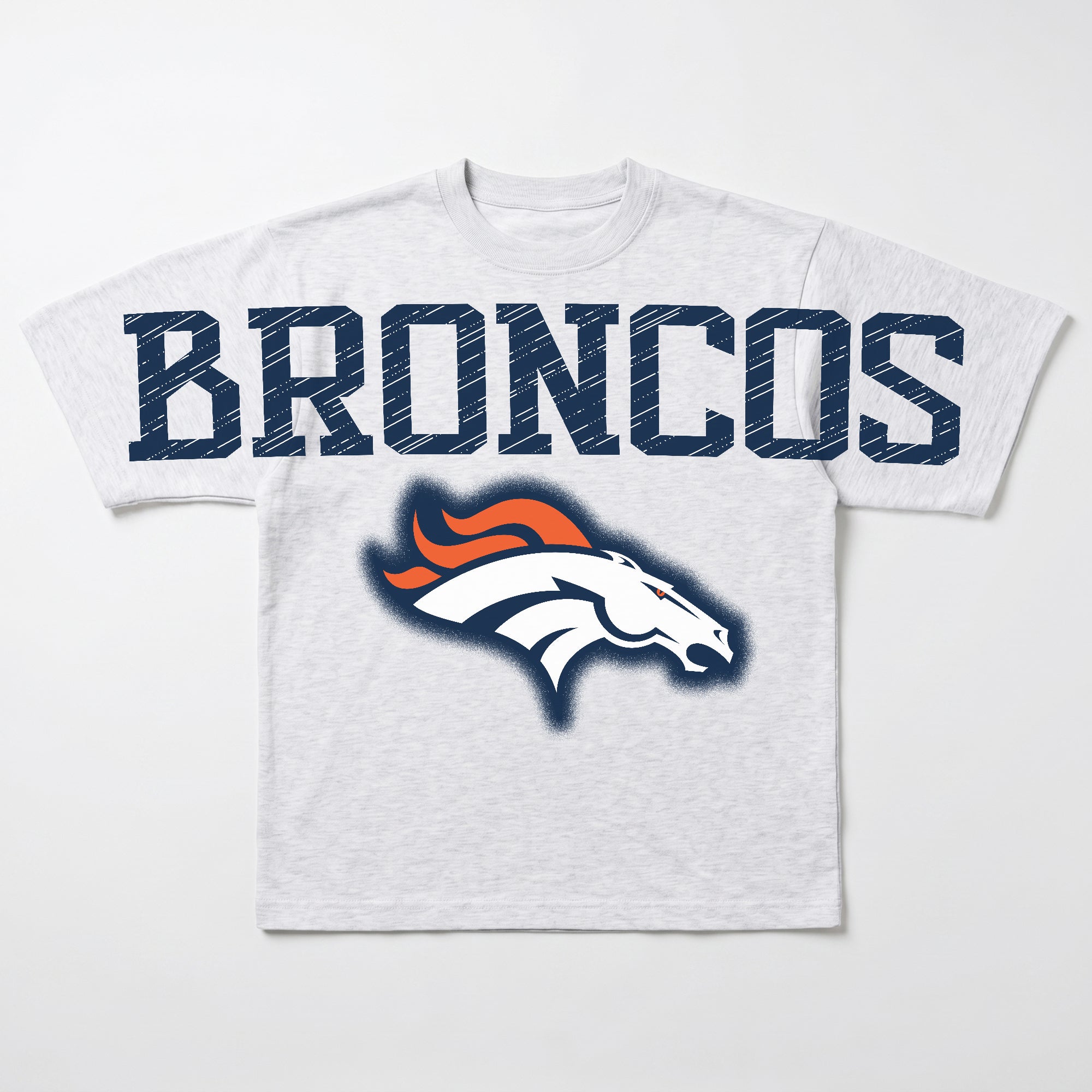 DENVER BRONCOS DRIP CULTURE RELAXED FIT CREWNECK TEE
