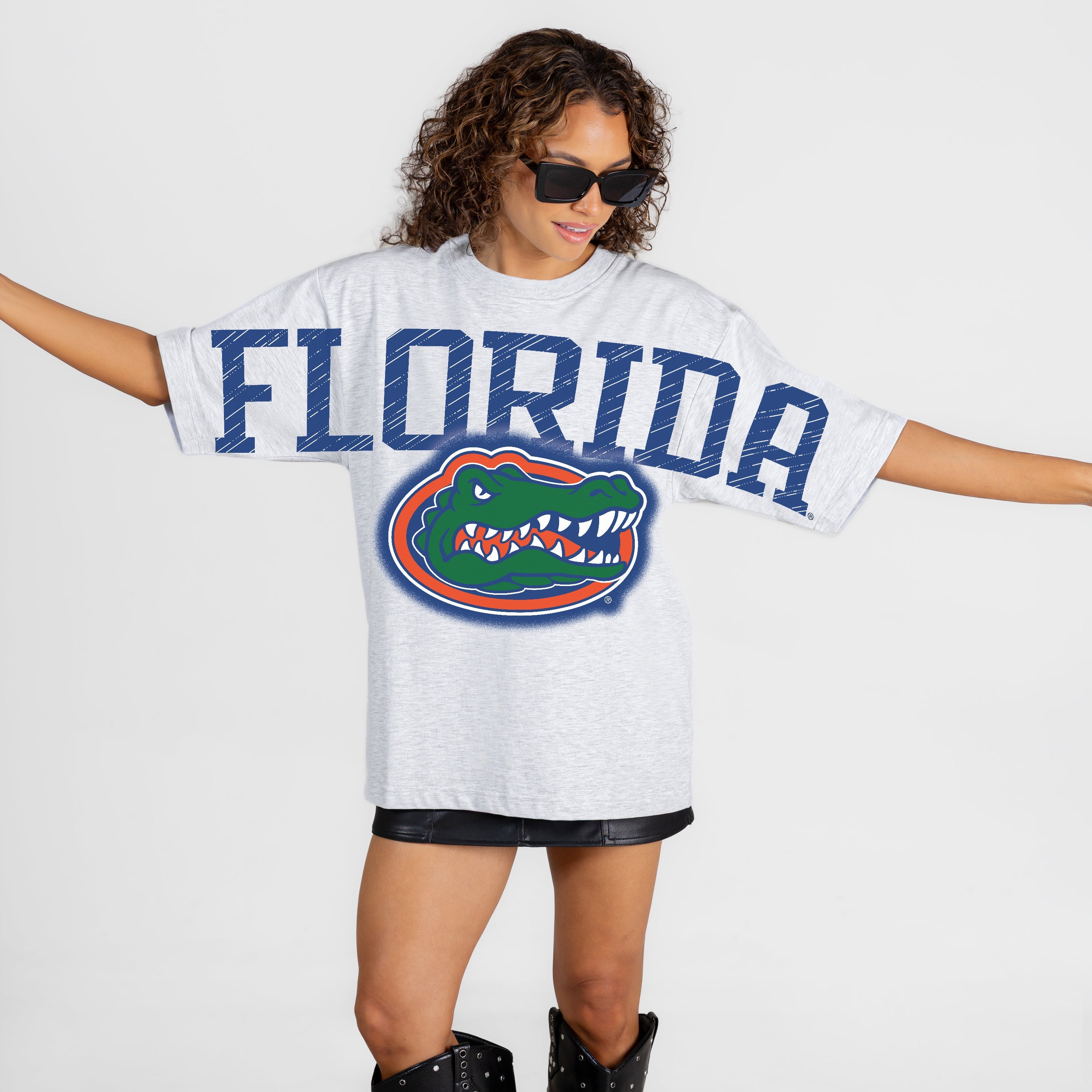 FLORIDA GATORS DRIP CULTURE RELAXED FIT CREWNECK TEE